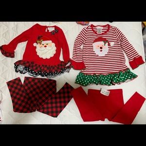 Christmas girl toddler 2T pajamas